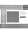 Beefy Heavy Duty Shelf Bracket Set For Cargo Shipping Containers, 4 Pack, Powder Coated Steel layout on white background