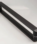 Stainless Steel Door Pull Sliding Handle Back-To-Back Mount For Glass Wood Metal Doors Black Finish Built To Last