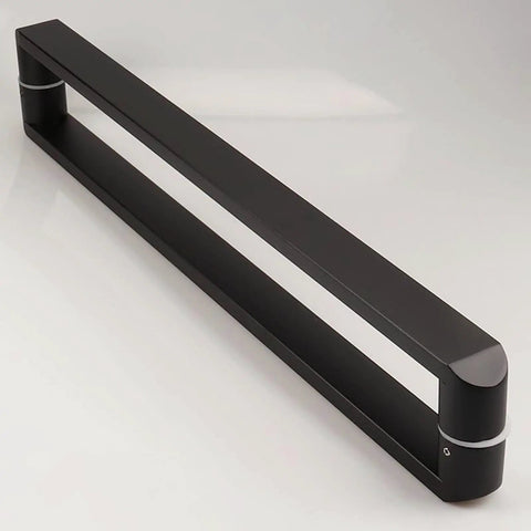 Stainless Steel Door Pull Sliding Handle Back-To-Back Mount For Glass Wood Metal Doors Black Finish Built To Last