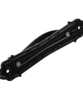 Vintage Black Sliding Barn Door Handle With Screws, Rustic Zinc Alloy Door Pull For Cabinets Gates Closets Sheds, view of front design
