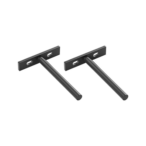 Two Pack Heavy Duty Floating Shelf Brackets Rustproof Wall Shelf Hardware Replacement Support For Wooden Shelves Easy Install Hidden Inside Wall Design For Space Saving And Long Lasting Durability