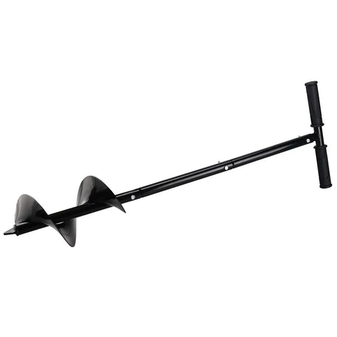 Heavy Duty Hand Auger Post Hole Digger 6 Inch By 33 Inch Garden Hole Digger Tool with durable steel build