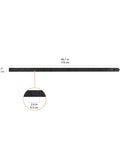 Built Like A Tank 16 Outlet Surge Protector Power Strip With 6 Foot Extension Cord Wide Spaced Wall Mount Aluminum Housing LED indicator measurements.