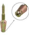 Heavy Duty Door Hinge Security Screws With Tamper Proof Zinc Metal Build To Lock Down Your Entryway Fast Includes Six Tough As Nails Anti Theft Safety Pins For Solid Door Reinforcement Projects, close-up of screw head.