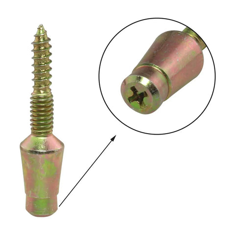 Heavy Duty Door Hinge Security Screws With Tamper Proof Zinc Metal Build To Lock Down Your Entryway Fast Includes Six Tough As Nails Anti Theft Safety Pins For Solid Door Reinforcement Projects, close-up of screw head.