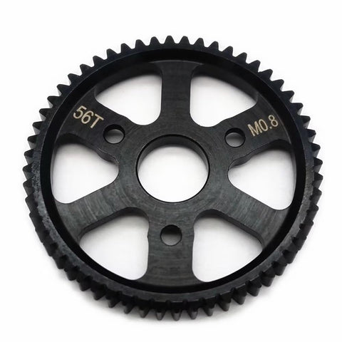 Hard Steel Spur Gear 56T 0.8M 32P For RC Cars E-Revo Jato Summit T-Maxx 3957 Upgrade, Heavy Duty 56 Tooth Spur Gear Delivers Beefed Up Durability, Smooth Acceleration, And Top Speed Tuning For Off Road RC Rigs