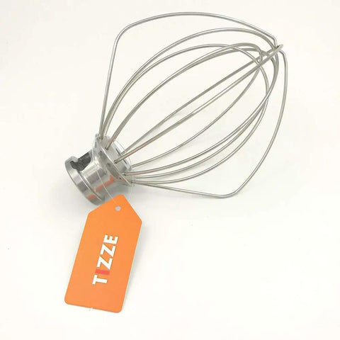 Six-Wire Whisk Attachment For Tilt-Head Mixers, Replacement For 4.5-Quart And 5-Quart Models, Aluminum Head, Stainless Steel Wires