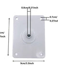 8mm Hole Electronic Drum Module Mount Plate For Digital Drum Controllers And Multi Pad Pads Mounting Stand Gear Black Metal Plate