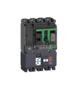 Heavy Duty 400 Amp Four Pole Residual Current Molded Case Circuit Breaker with a robust design for shop floor protection.