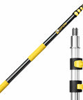 Heavy-Duty Commercial Extension Pole Delivers 4.5 To 18 Ft Reach For True Two-Story Access Up To 24 Ft Total with aluminum build, secure lock