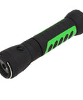 Retractable LED Flashlight With Magnetic Base And Hook Dual Mode Long Throw Beam And Wide COB Camping Light For Outdoors Hiking Biking Emergency Use Powered By 4 AAA Batteries, close-up view