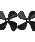 RC Boat Propeller Set 50mm 4 Blade CW CCW For 4mm Shafts PC Plastic Replacement Props For Submarines Bait Boats Fishing Cargo Ships And Hobby Models Durable And Reliable For Busy Hobbyists