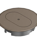 Brown Duplex Receptacle Floor Box Cover For Tile And Carpet Installations Non Metallic High Impact Thermoplastic E97DSB