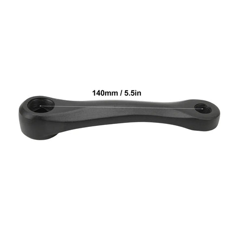 Lightweight 140mm Aluminum Diamond Hole Bike Crank Arm For Mid Drive EBikes Beefy Torque Durable Mountain Bike Crankset Replacement Part Easy Install Today, 140mm black aluminum crank arm