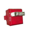 Red Wall Mount Weatherproof Multitone Strobe Fire Alarm With Super Tough Extended Temperature Range and selectable settings