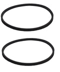 560mm Inner Girth V Style Transmission Belt 2 Pack for Your Home Washer Rubber Drive Belt Replacement O560E Compatible Durable Black Belts for Home Laundry, two black rubber belts