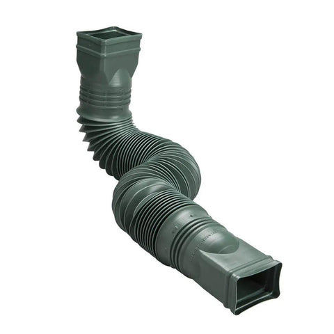 Extendable Downspout Extension Green For 2x3 And 3x4 Downspouts Durable And Easy To Install Weather Resistant Flexible Fit