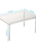 Clear Acrylic Cabinet Organizer And Kitchen Countertop Spice Rack Slick Multi Tier Shelf Riser dimensions showing 11.6 in by 7.6 in by 6.18 in.