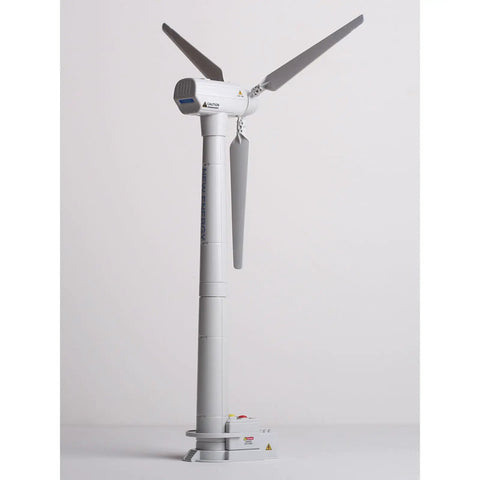 Knockout Educational Wind Turbine Model Kit Features No Fuss Snap Together Diy Build With Mini Worker Figures 21.7 Inch Tower Angle View
