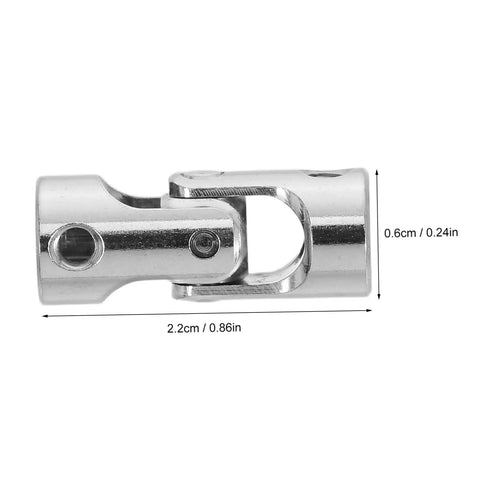 Premium Stainless Steel Joint Coupling Adapter For Model Cars And Ships Featuring Four Mm Flexible Drive Shaft Connector With Robust Motor Shaft Precision Engineering And Easy Installation For Smooth Reliable Power Transfer Every Time, 2.2cm view