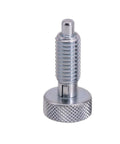 Dead Nuts Accurate M8 Self Locking Locating Pin With Spring Plunger And No Nut Electrogalvanized Alignment Dowel front view