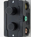 Three Way Black Antique Push Button Light Switch UL Listed 120V 15A 60Hz For Old School Vibe Homes Replaces Standard Toggle With Vintage Charm Elevates Your Decor And Electrical Setup, black