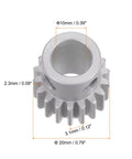 18T Step Spur Gear Mod 1 With 10mm Bore Aluminum Alloy Motor Gear for RC Cars and Electric Grinders, dimensions labeled