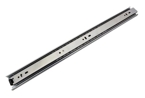 DuriSlide 4500 Medium Duty Ball Bearing Drawer Slide, 22 Inch, front view showing steel construction and hole pattern