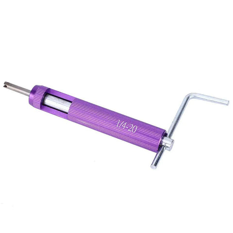 Top Notch Jiawu Thread Repair Kit 1/4-20 UNC For Auto And Electrical Gear Fixes Damaged Screws Fast With Stainless Steel Sleeves Built To Last Heavy Duty Insert Tools That Bring Your Machinery Back From The Dead And Keep Everything Running Smooth Without purple 1/4-20 UNC thread insert tool with T-handle