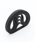 Tough As Nails GT2 Timing Belt For Power Transmission 2GT Synchronous Drive Belt coiled, showing teeth and closed loop design