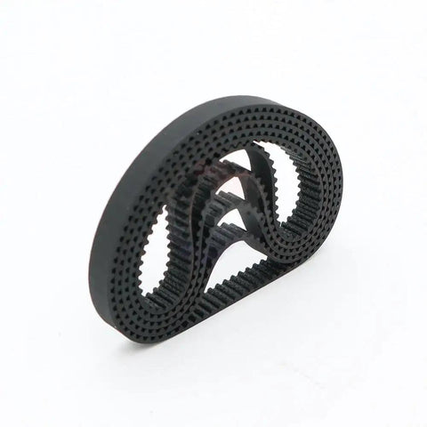 Tough As Nails GT2 Timing Belt For Power Transmission 2GT Synchronous Drive Belt coiled, showing teeth and closed loop design