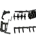 New Soil Kit For ATV UTV And Tractors Includes 1 Point Lift Cultivator Disc Plow And Middle Buster with black steel components
