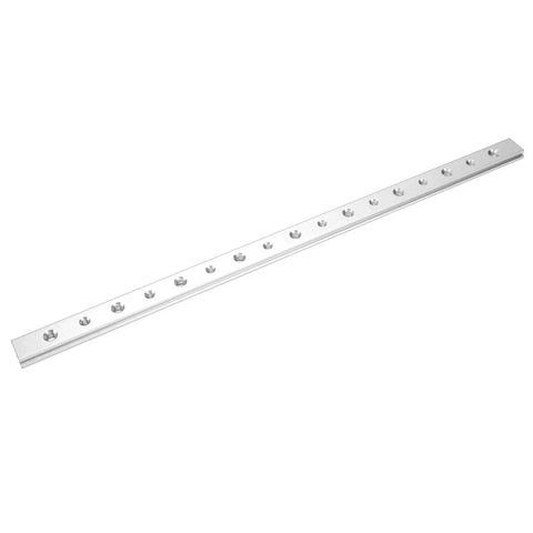 Miter T Slot Jig Track For Woodworking Aluminum Alloy Guide Rail 450mm 18in, smooth aluminum track with holes