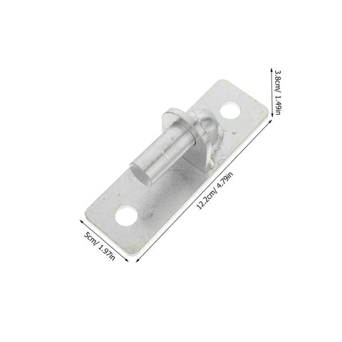 Heavy Duty Wall Mount Gate Hinges 4 Pack Smooth Swinging Barn Door Brackets With Rust Resistant Coating For Farm Fences And Wood Gates Built Tough To Handle Daily Wear And Tear Like A Charm, silver hinge dimensioned 12.2cm x 5cm.