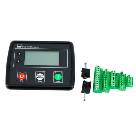 Auto Start Generator Control Panel With Auto Mains Failure MKII Module For Diesel Gen Sets, digital controller and connectors