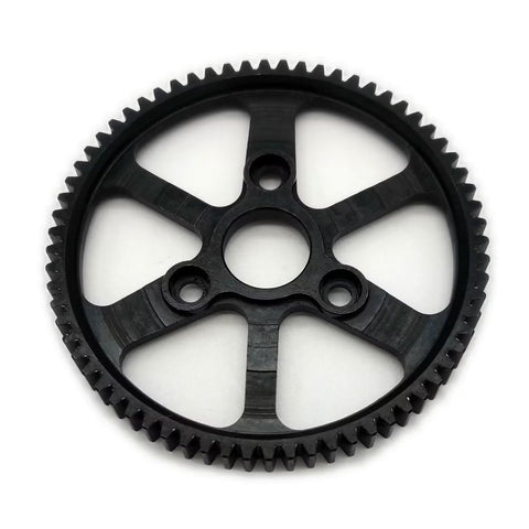 Hard Steel Spur Gear 68T 0.8M 32P for Summit E Revo E Maxx RC Trucks, beefy durable gear for quick acceleration and higher top speed