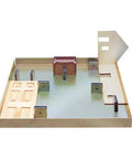 Magnetic Gluing Jig For Precise Glue Ups Ten And A Quarter Inch Square Black Woodworking Jig in use with cabinet door.