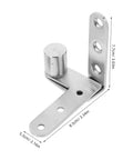 1 Pair Heavy Duty Stainless Steel Pivot Hinges For Hidden Doors With Concealed Design Durable Saloon Style Hardware