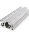 Heavy Duty T-Slot Aluminum Profile 3030 And 3060 Sizes For Custom Builds, showing a silver aluminum profile for robust structures.