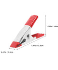 Super Sturdy 12 Piece Heavy Duty Metal Spring Clamps With Red Coated Jaws, Perfect For Woodworking Crafts Panel Fixing And DIY Household Projects That Rock. Single metal spring clamp, red coated jaws, 5.0cm by 3.0cm