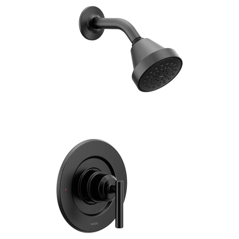 Gibson Matte Black Dope Eco Performance Modern Shower Trim With Showerhead And Lever Handle Posi Temp Valve Required 2510 Compatible Finish For Bathroom Upgrade