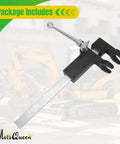 Pro Grade Hydraulic Coupling Tool Built Like A Tank For Quick Disconnect Swaps On Stubborn Lines Featuring A Rock Solid 13/8 Inch Fork Spread For No Sweat Repairs, detailed view of tool with serrated blade.