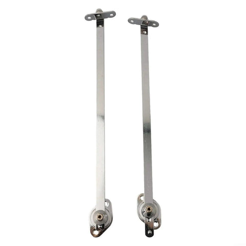 Nickel Plated Cabinet Lid Support Hinges 12 Inch 2 Pack With Thickened Connectors For Doors And Cupboards Durable Iron And Zinc Alloy Easy Install For Kitchen Cabinets And Drawer Lids