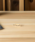 Brass Cabinet Door Catches Magnetic Latches Kit No Fuss Install, showing a latch on a wooden surface, durable furniture hardware