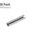Slotted Roll Pin 2.5mm X 10mm 20 Pack 304 Stainless Steel Silver, single pin close-up view for home workshop projects and fasteners