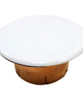 RFC White Cover Plate Assembly 135 Degree For Fire Sprinkler Systems; metal mount with clean white finish, screw-in installation