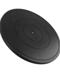 Rotating Lazy Susan Turntable With Ball Bearing Swivel 360 Degree Kitchen Cabinet Organizer For Spices Cosmetics And DIY Crafts Dope Non Slip Black 8 To 16 Inch, side view.