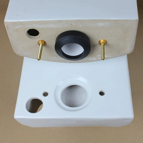 Easy Install Toilet Tank To Bowl Bolt And Gasket Kit With Extra Long Nuts For 2 In And 3 In Flush Valve Openings, white tank-to-bowl seal with stainless steel bolts