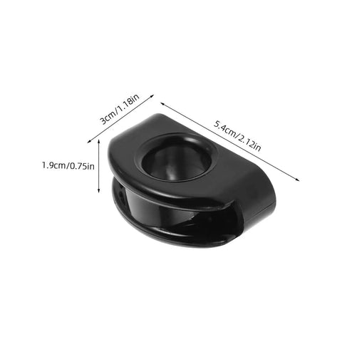 Heavy Duty Nylon Pulley Guide Set For Boats And Kayaks With Rolling Bearing, shown with dimensions