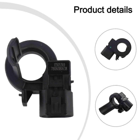 Direct Fit Current Sensor Replaces OE 13505369 For Gmc Models, black plastic housing view with wiring connector.